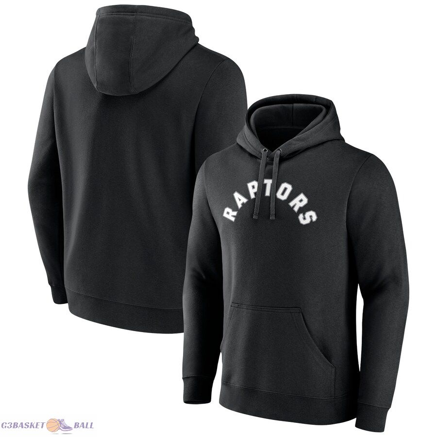 Men's Toronto Raptors Black Wordmark Team Logo Pullover Hoodie