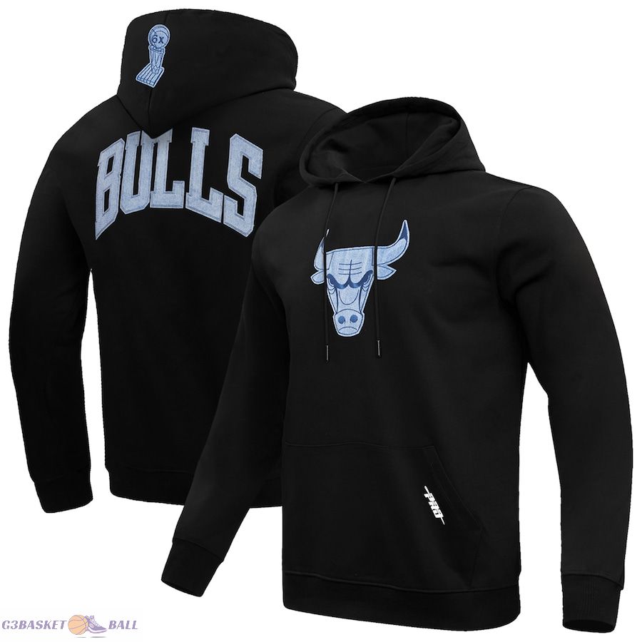 Men's Chicago Bulls Pro Standard Black Varsity Blues Pullover Hoodie