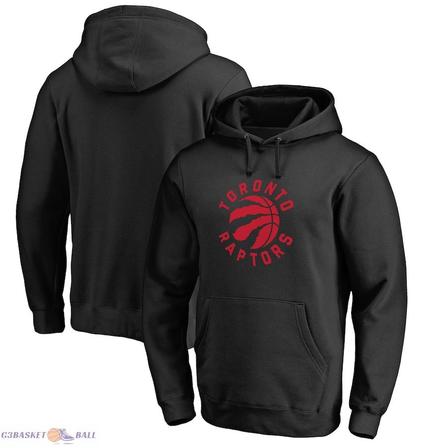 Men's Toronto Raptors Black Alternate Logo Pullover Hoodie