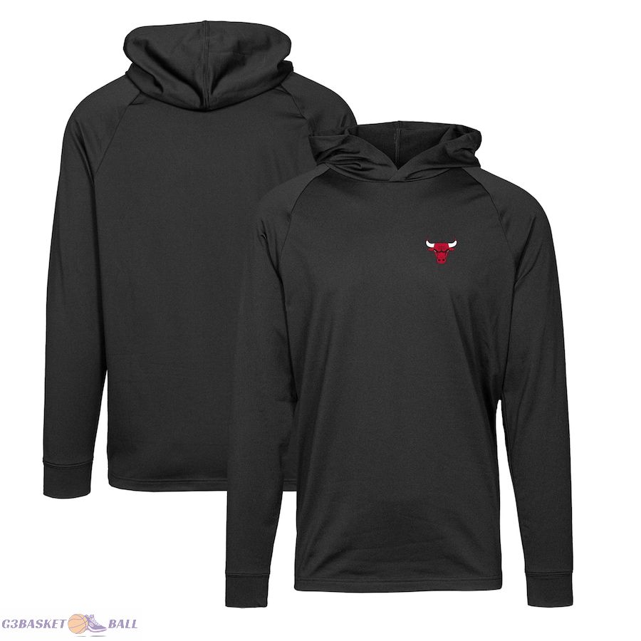 Men's Chicago Bulls Levelwear Black Dimension Insignia Pullover Hoodie