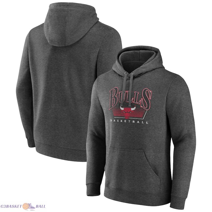 Men's Chicago Bulls Charcoal Selection Pullover Hoodie