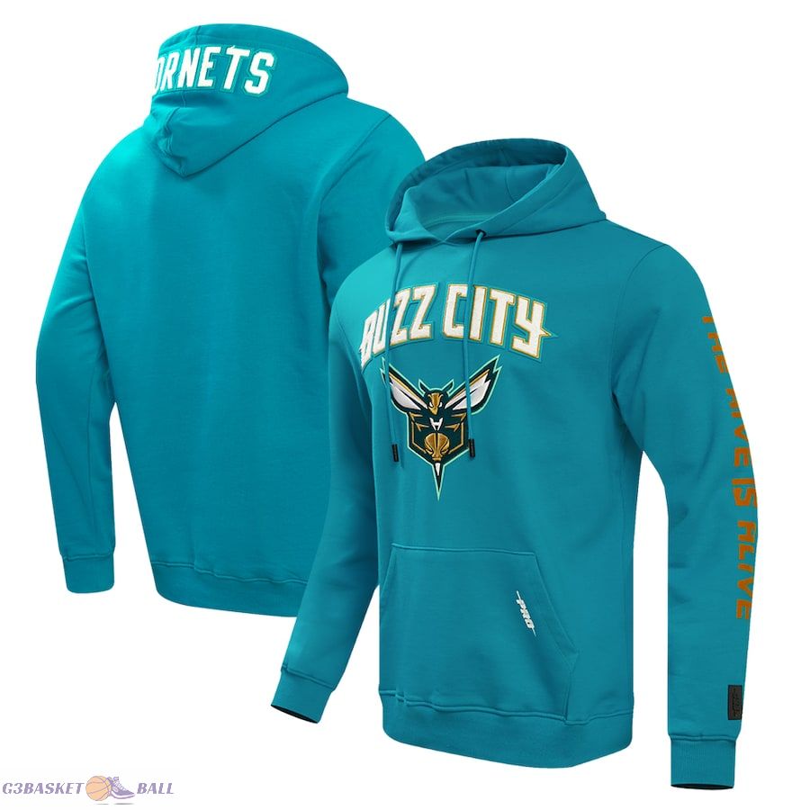 Men's Charlotte Hornets Pro Standard Teal 2023/24 City Edition Pullover Hoodie