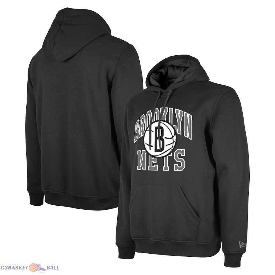 Unisex Brooklyn Nets New Era Black 2023/24 Season Tip-Off Edition Pullover Hoodie