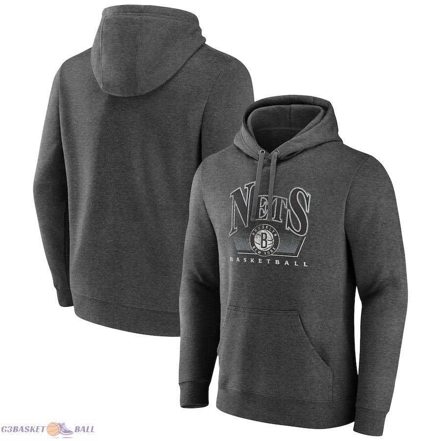 Men's Brooklyn Nets Charcoal Selection Pullover Hoodie