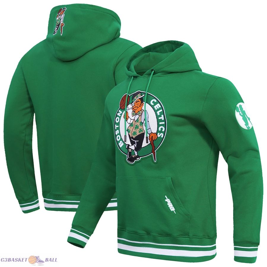 Men's Boston Celtics Pro Standard Kelly Green Retro Classic Pullover Hoodie