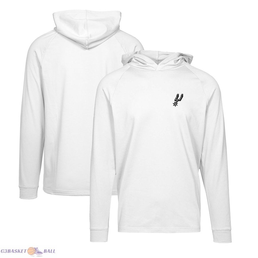 Men's San Antonio Spurs Levelwear White Dimension Insignia Pullover Hoodie