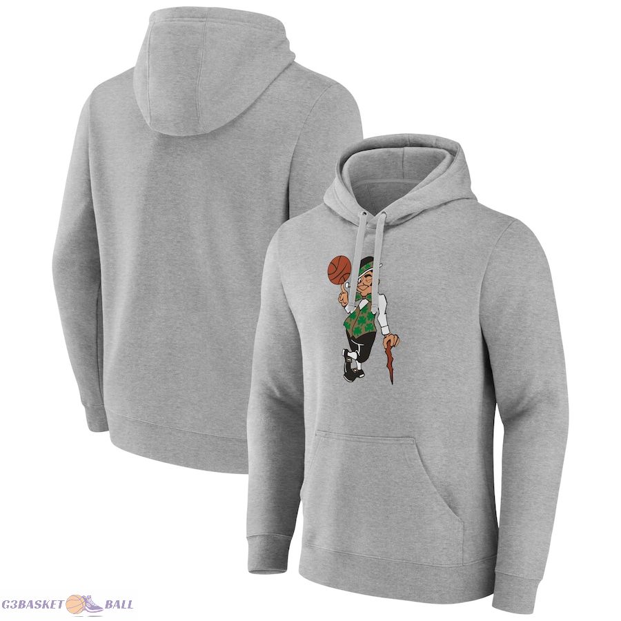 Men's Boston Celtics Gray Alternate Logo Pullover Hoodie