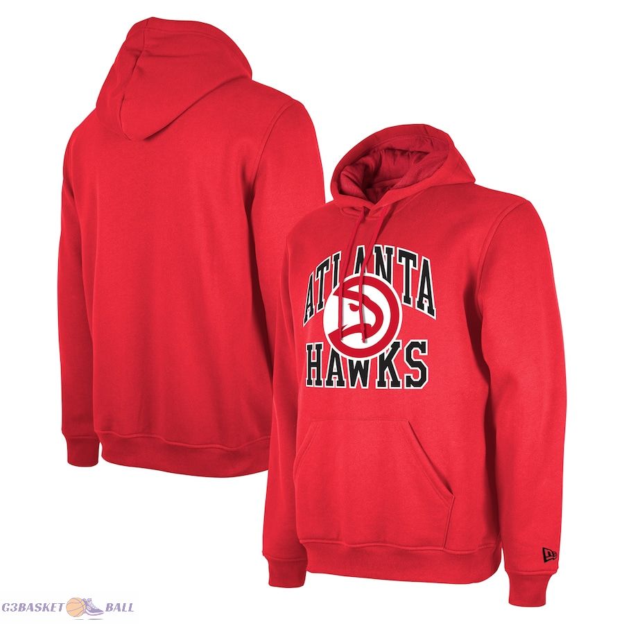 Unisex Atlanta Hawks New Era Red 2023/24 Season Tip-Off Edition Pullover Hoodie