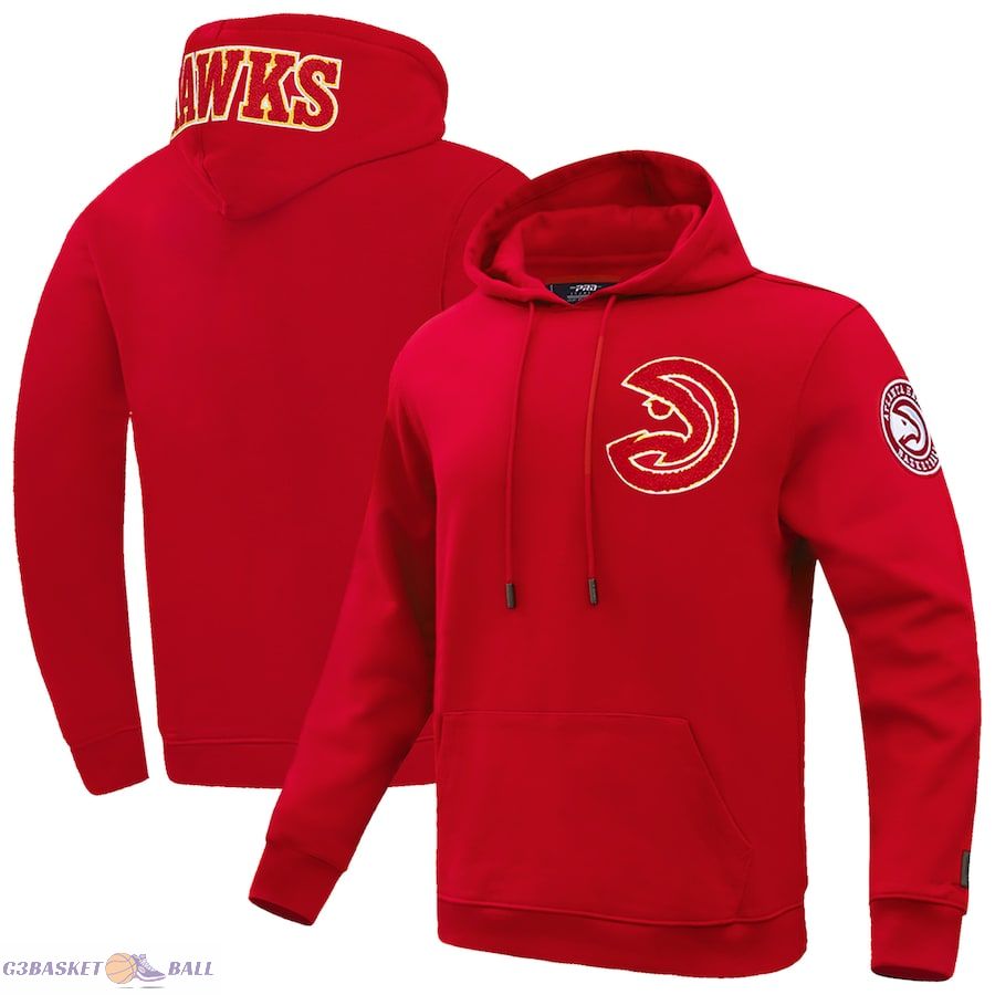 Men's Atlanta Hawks Pro Standard Red Classic Pullover Hoodie