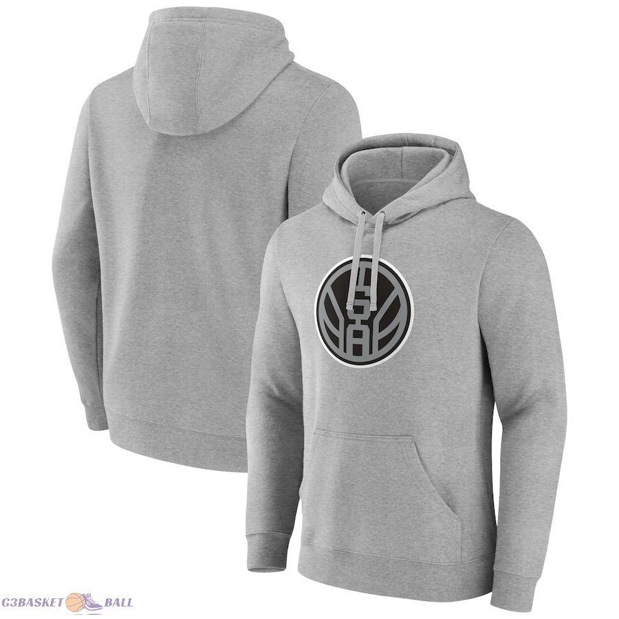 Men's San Antonio Spurs Gray Alternate Logo Pullover Hoodie