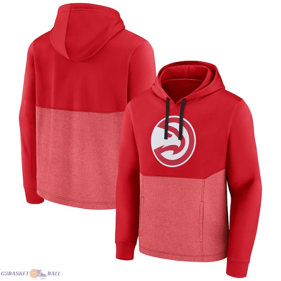 Men's Atlanta Hawks Fanatics Red Winter Camp Pullover Hoodie