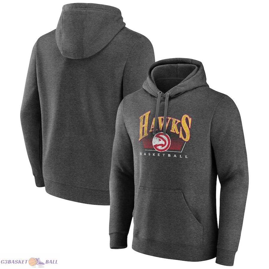 Men's Atlanta Hawks Charcoal Selection Pullover Hoodie