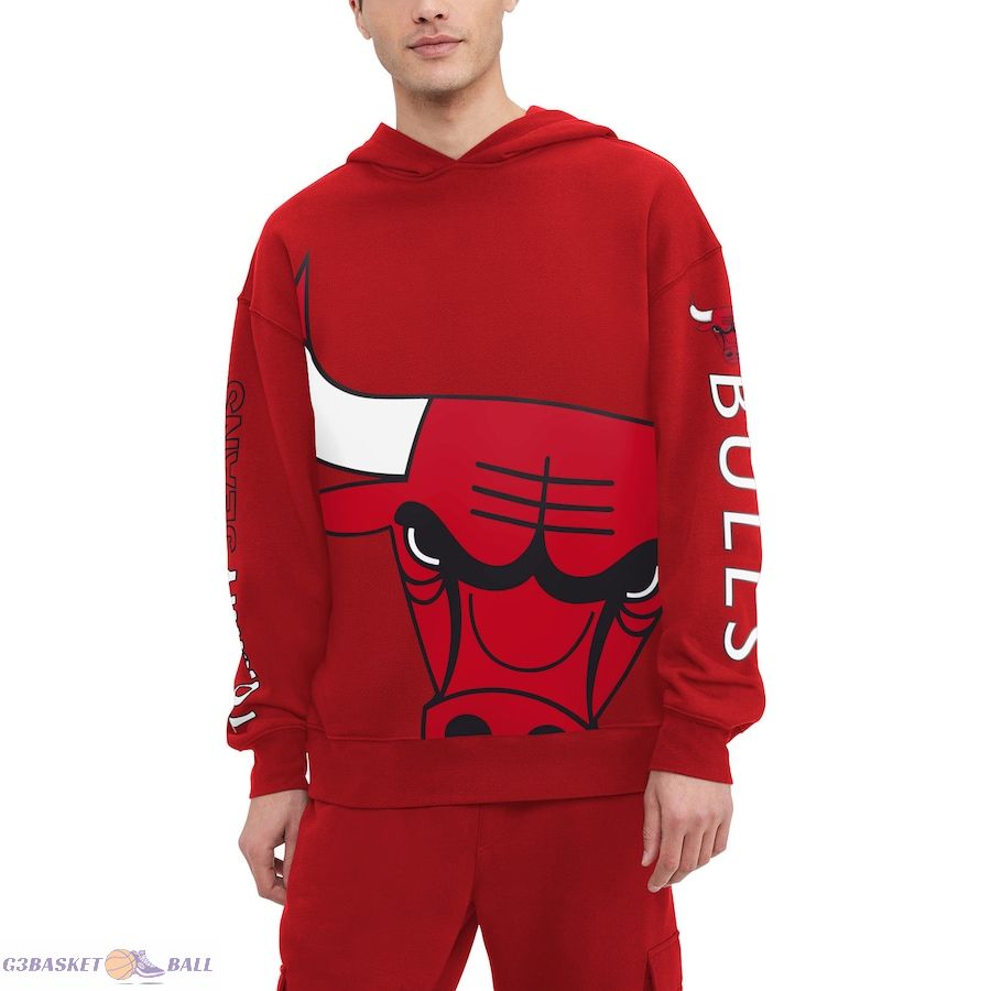 Men's Chicago Bulls Tommy Jeans Red Kenny Pullover Hoodie