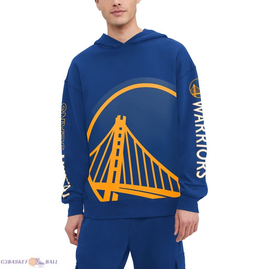 Men's Golden State Warriors Tommy Jeans Royal Kenny Pullover Hoodie