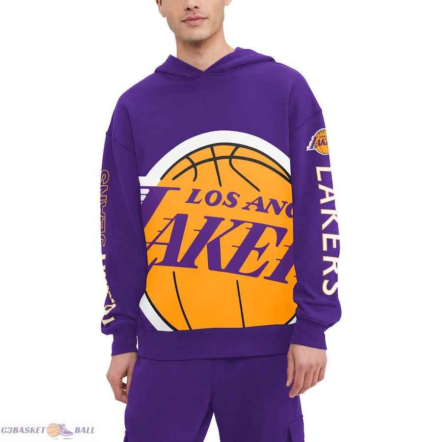 Men's Los Angeles Lakers Tommy Jeans Purple Kenny Pullover Hoodie