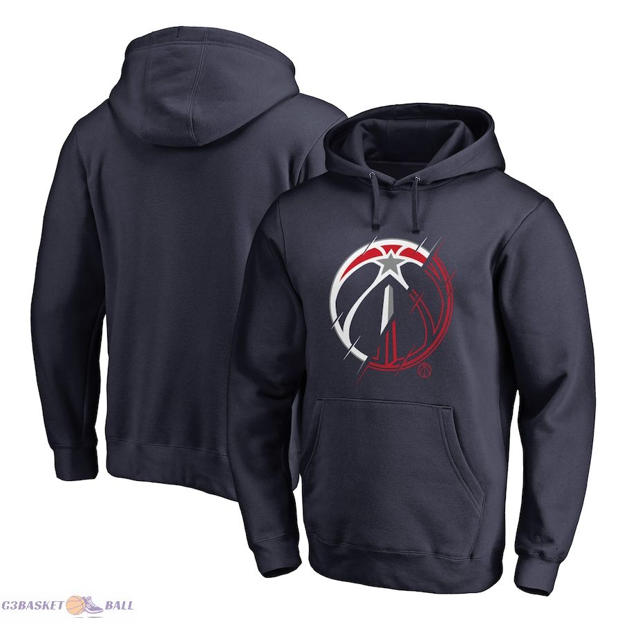 Men's Washington Wizards Navy X-Ray Pullover Hoodie