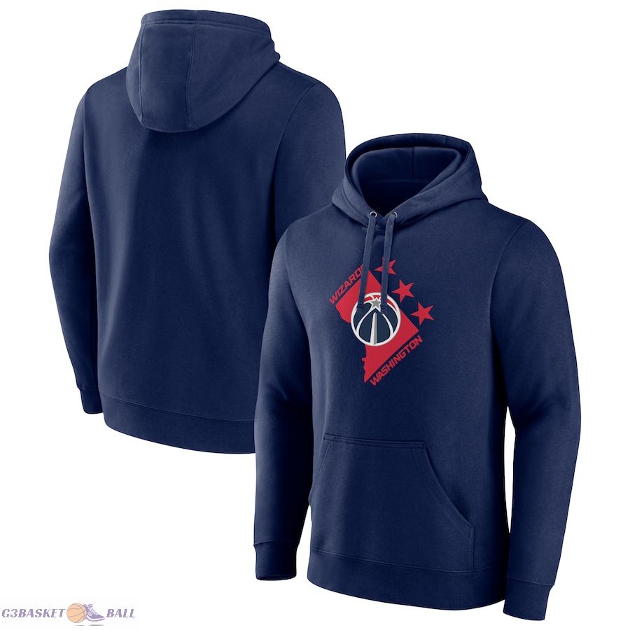 Men's Washington Wizards Navy Tip-Off Pullover Hoodie