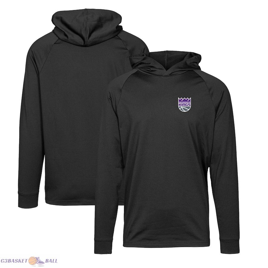 Men's Sacramento Kings Levelwear Black Dimension Insignia Pullover Hoodie