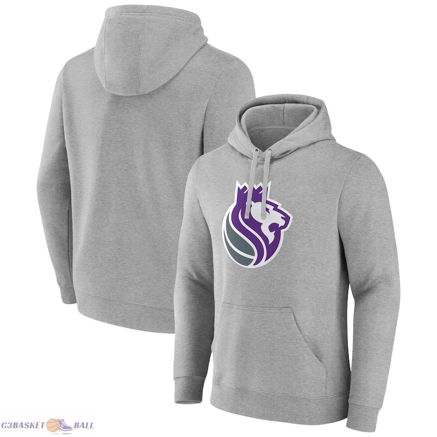 Men's Sacramento Kings Gray Alternate Logo Pullover Hoodie