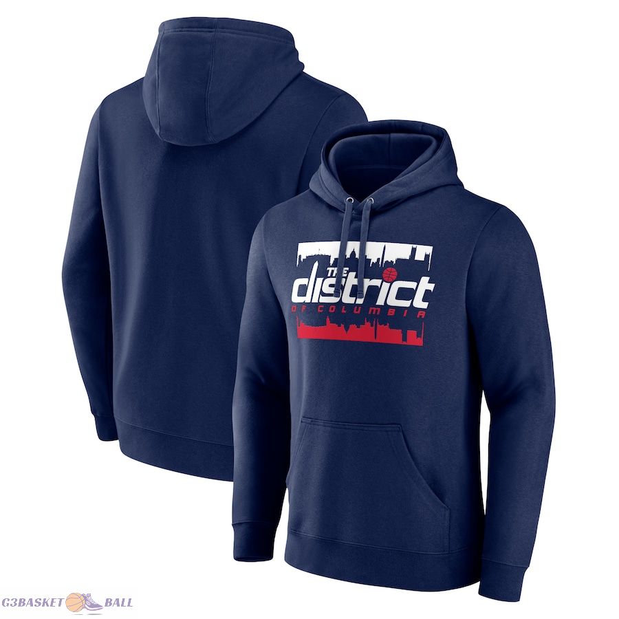 Men's Washington Wizards Navy Timeout Pullover Hoodie