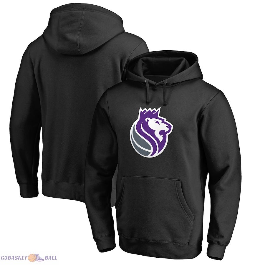 Men's Sacramento Kings Black Alternate Logo Pullover Hoodie