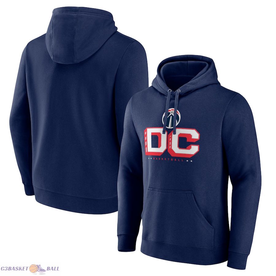 Men's Washington Wizards Navy Pick & Roll Coverage Pullover Hoodie