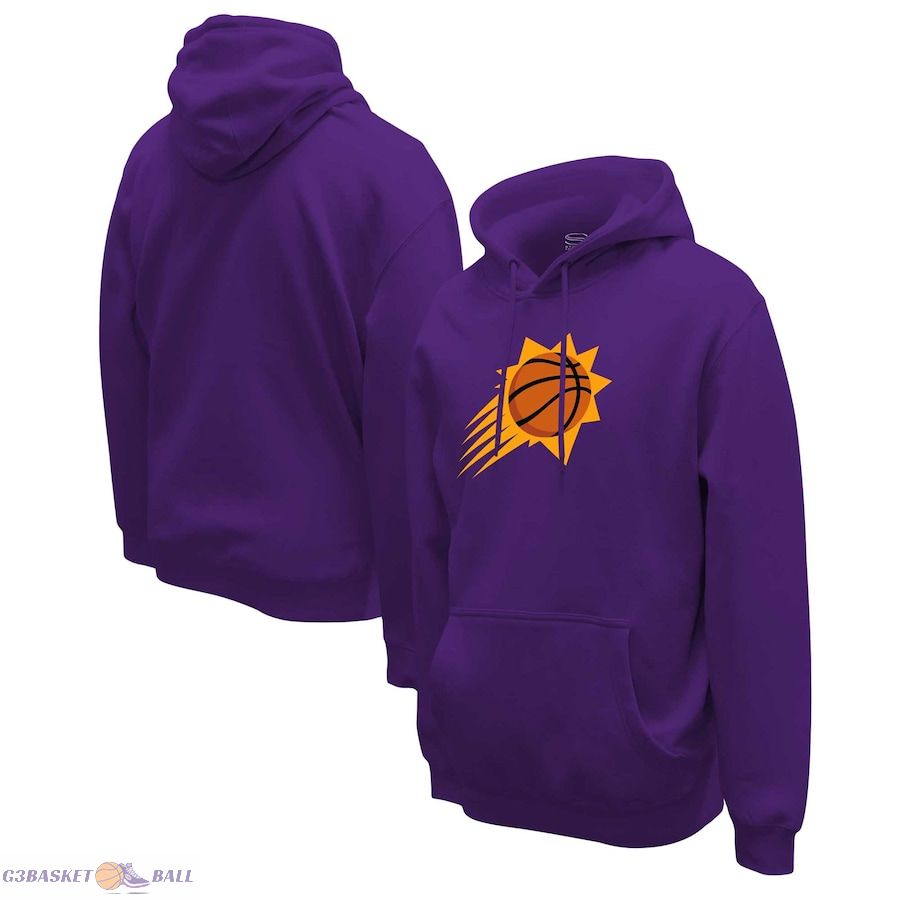 Unisex Phoenix Suns Stadium Essentials Purple Primary Logo Pullover Hoodie