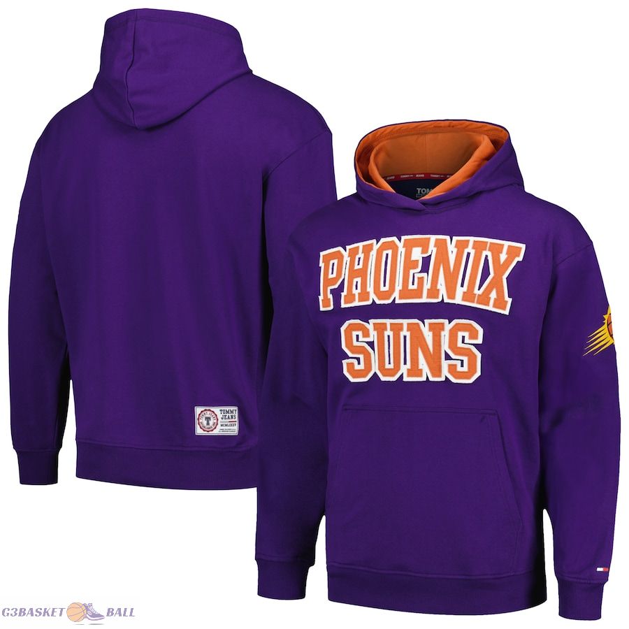 Men's Phoenix Suns Tommy Jeans Purple Greyson Pullover Hoodie