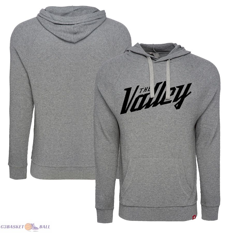 Men's Phoenix Suns Sportiqe Gray 2021/22 City Edition Cody Waffle Knit Pullover Hoodie