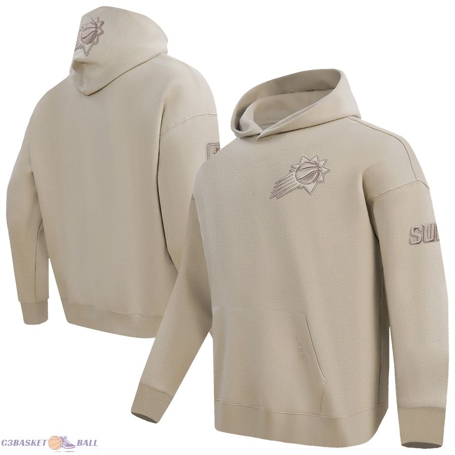 Men's Phoenix Suns Pro Standard Tan Neutral Dropped Shoulder Fleece Pullover Hoodie