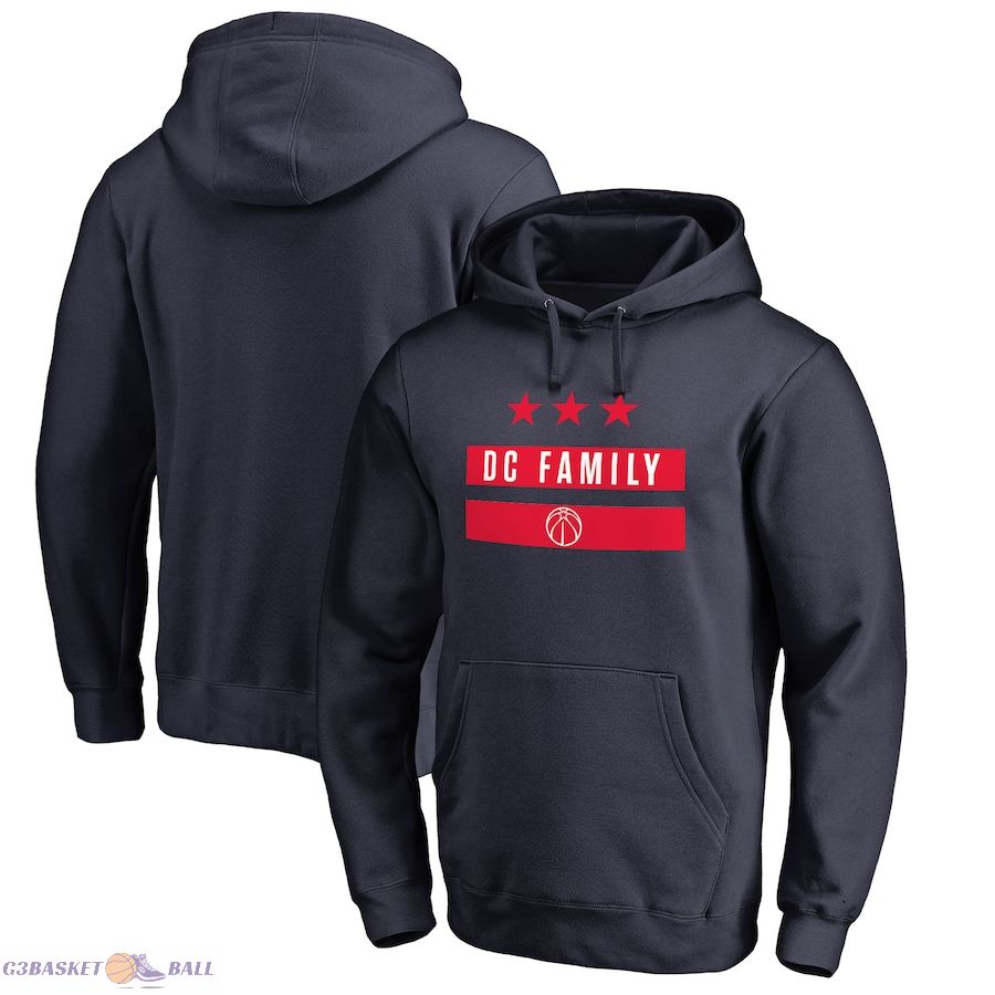 Men's Washington Wizards Navy Hometown Collection DC Family Pullover Hoodie