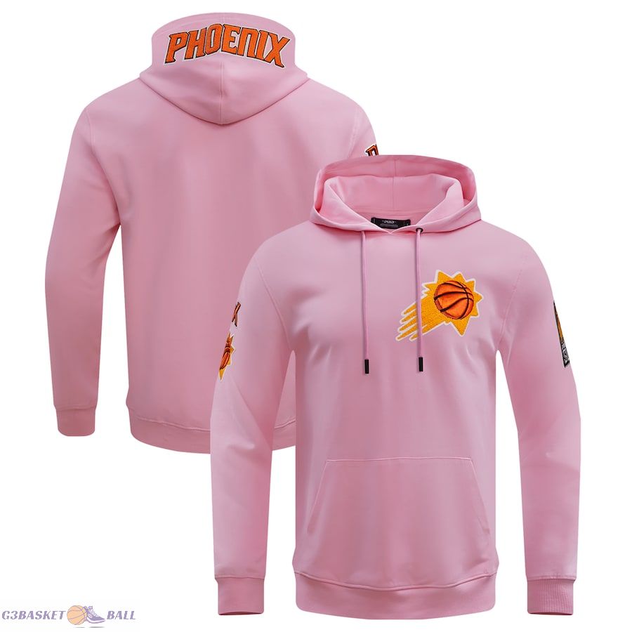 Men's Phoenix Suns Pro Standard Pink Classic Chenille DK Pullover Hoodie