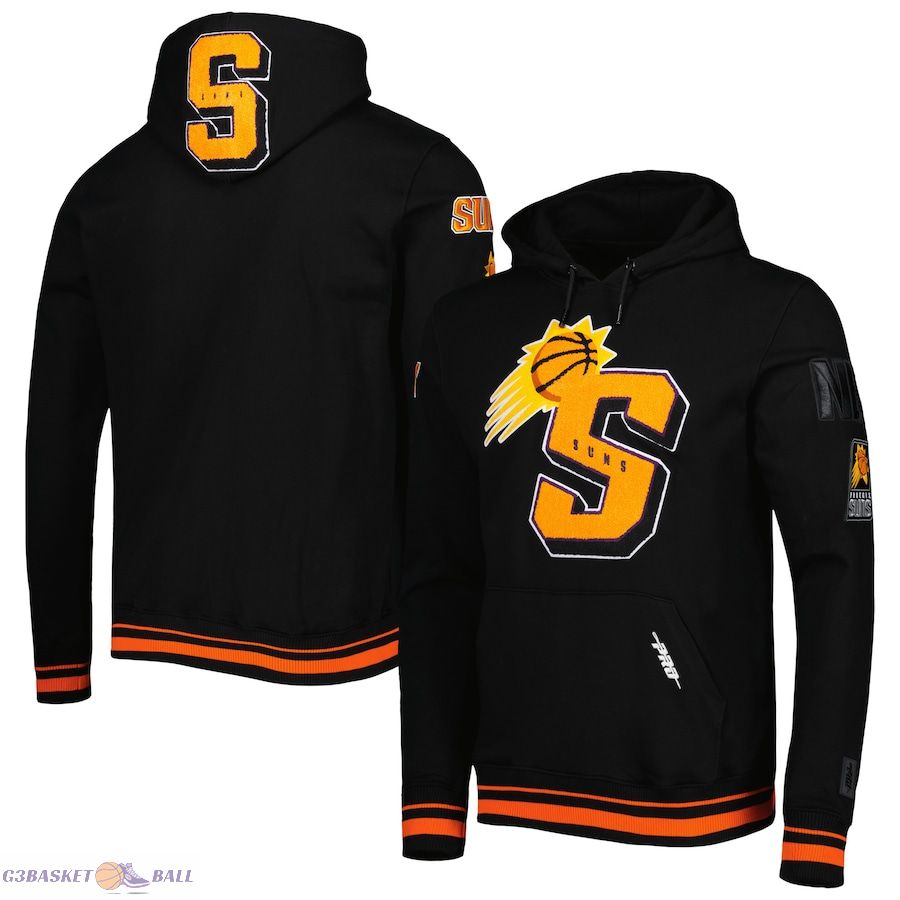 Men's Phoenix Suns Pro Standard Black Mash Up Capsule Pullover Hoodie