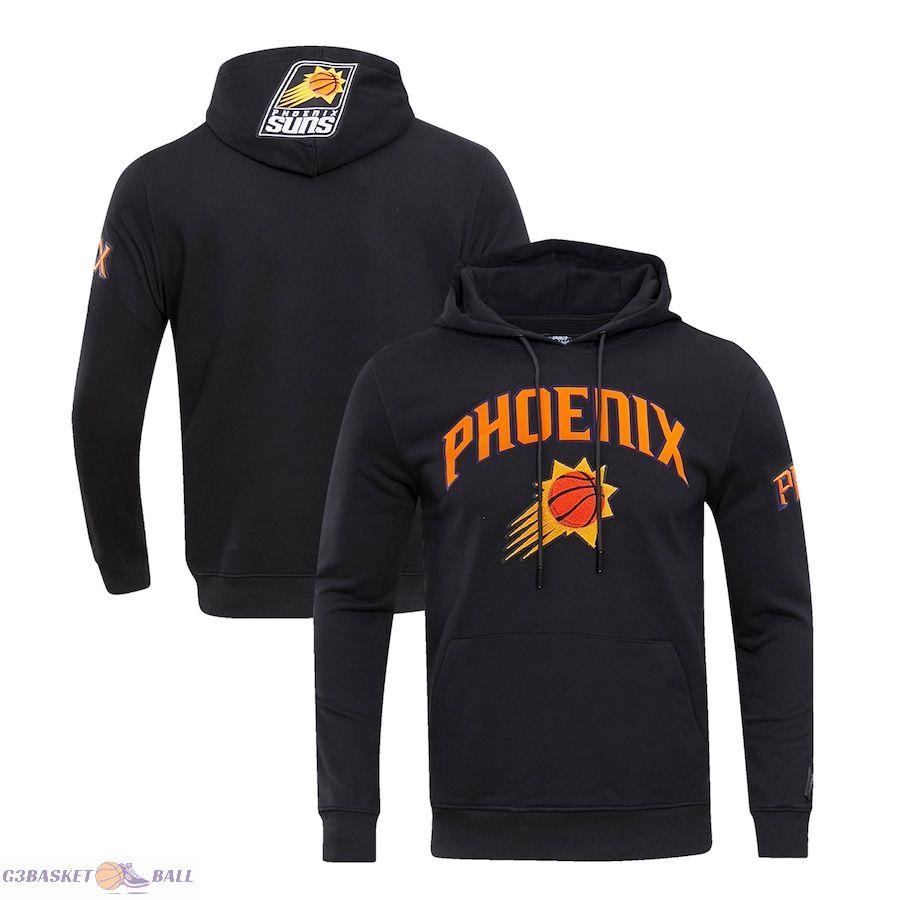 Men's Phoenix Suns Pro Standard Black Classic FLC Pullover Hoodie