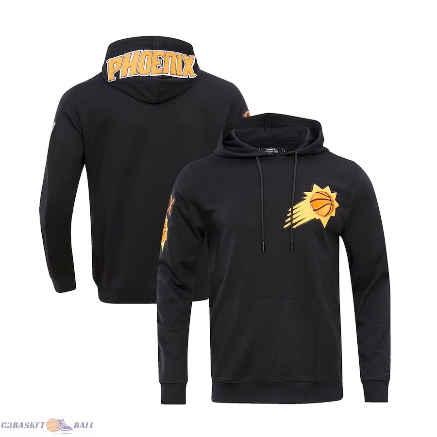 Men's Phoenix Suns Pro Standard Black Classic Chenille DK Pullover Hoodie