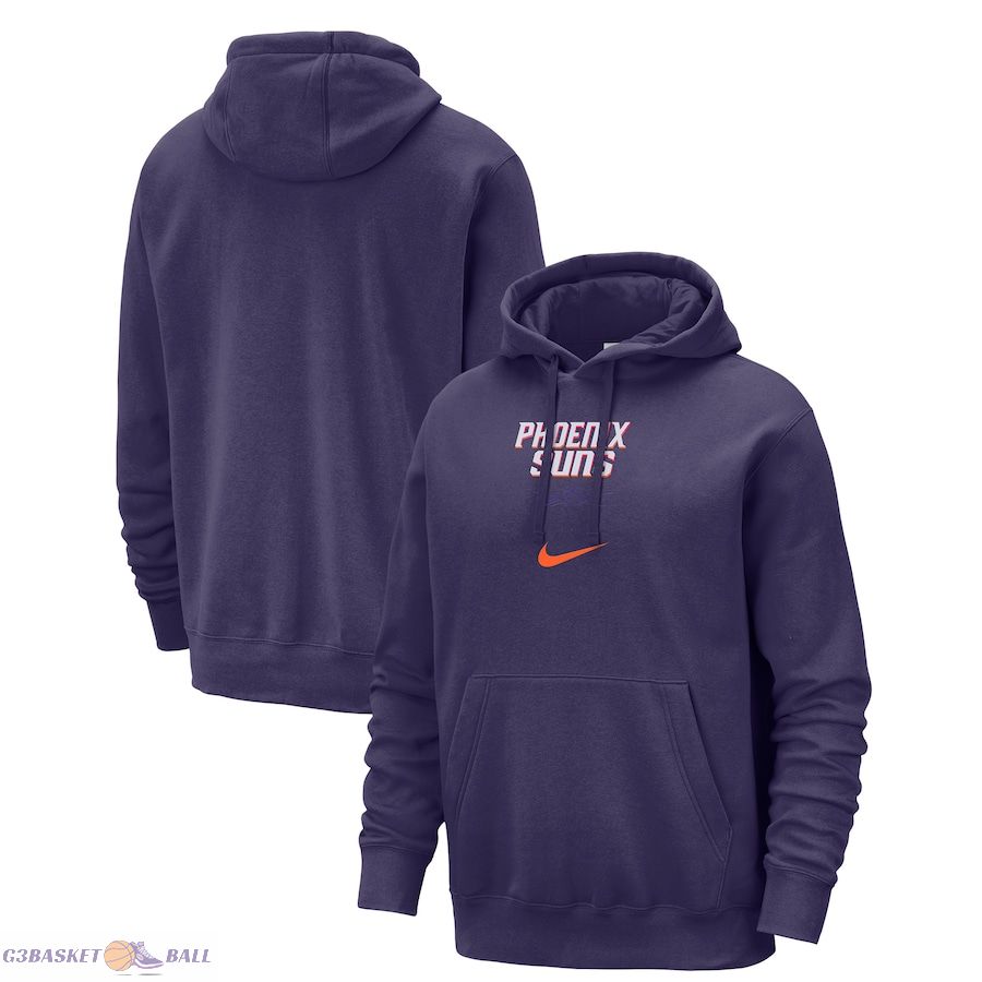 Men's Phoenix Suns Nike Purple 2023/24 City Edition Essential Club Pullover Hoodie