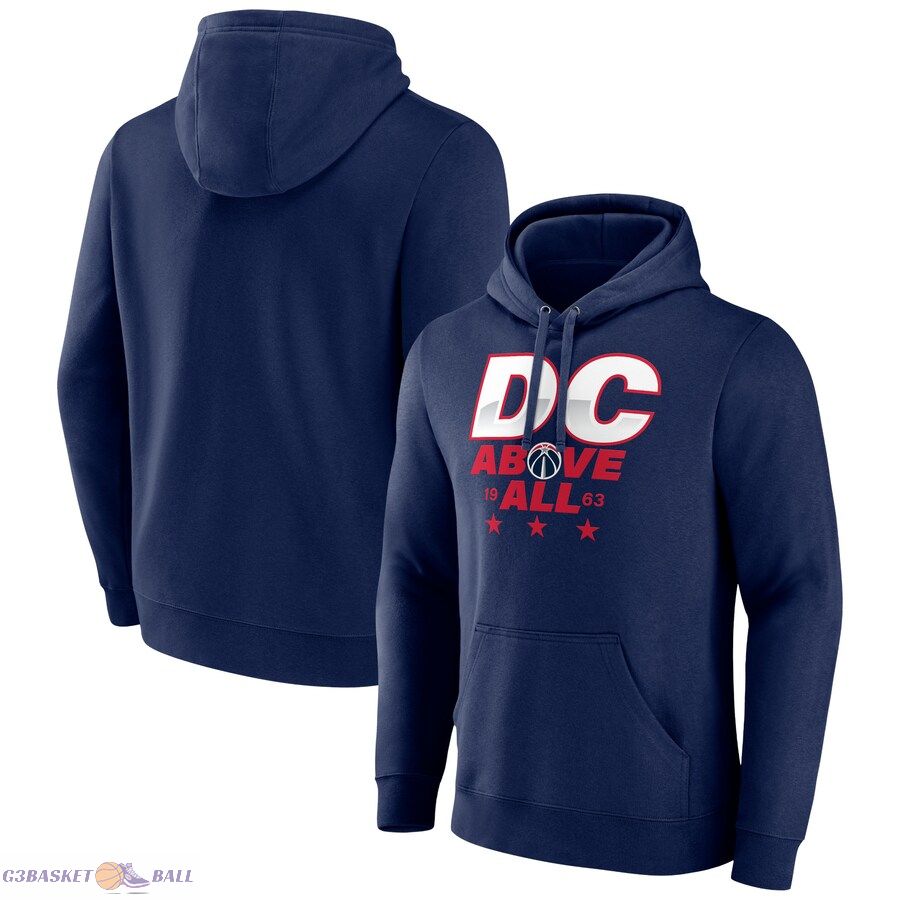 Men's Washington Wizards Navy Announcer Pullover Hoodie