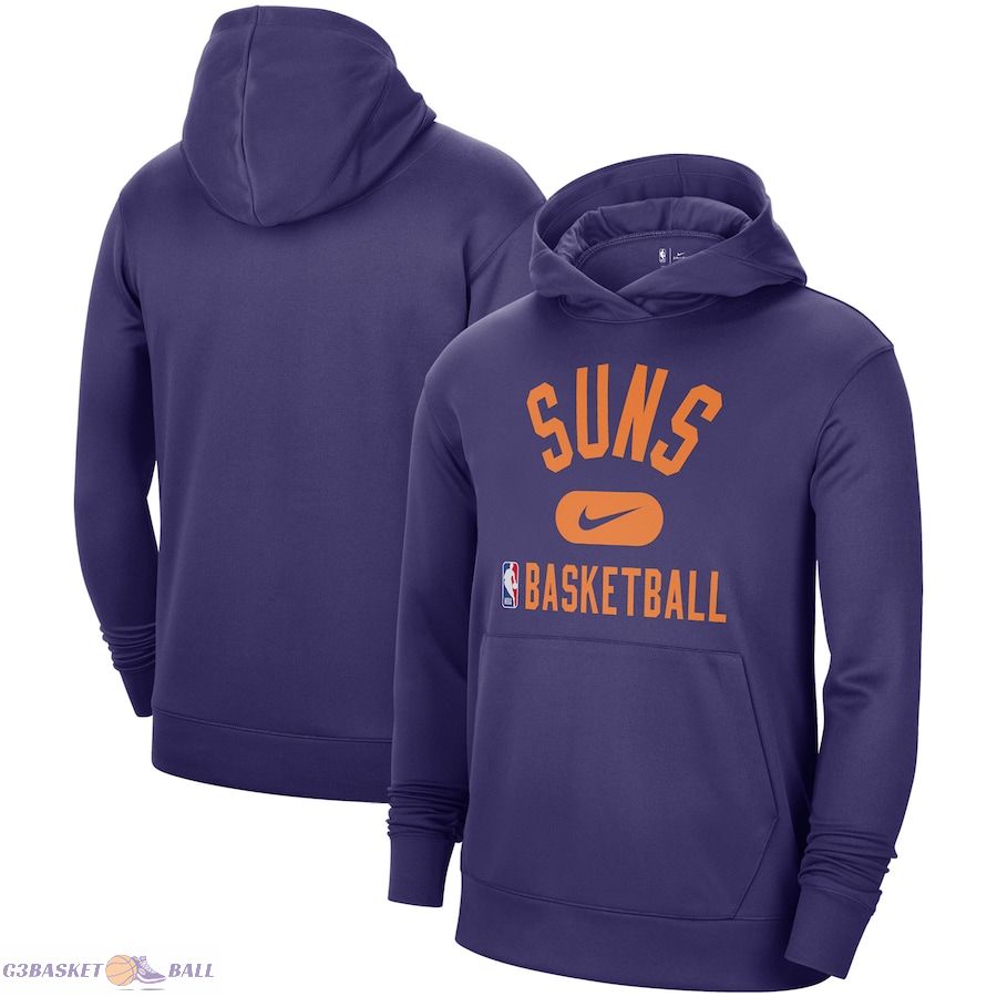 Men's Phoenix Suns Nike Purple 2021-2022 Spotlight On Court Performance Practice Pullover Hoodie