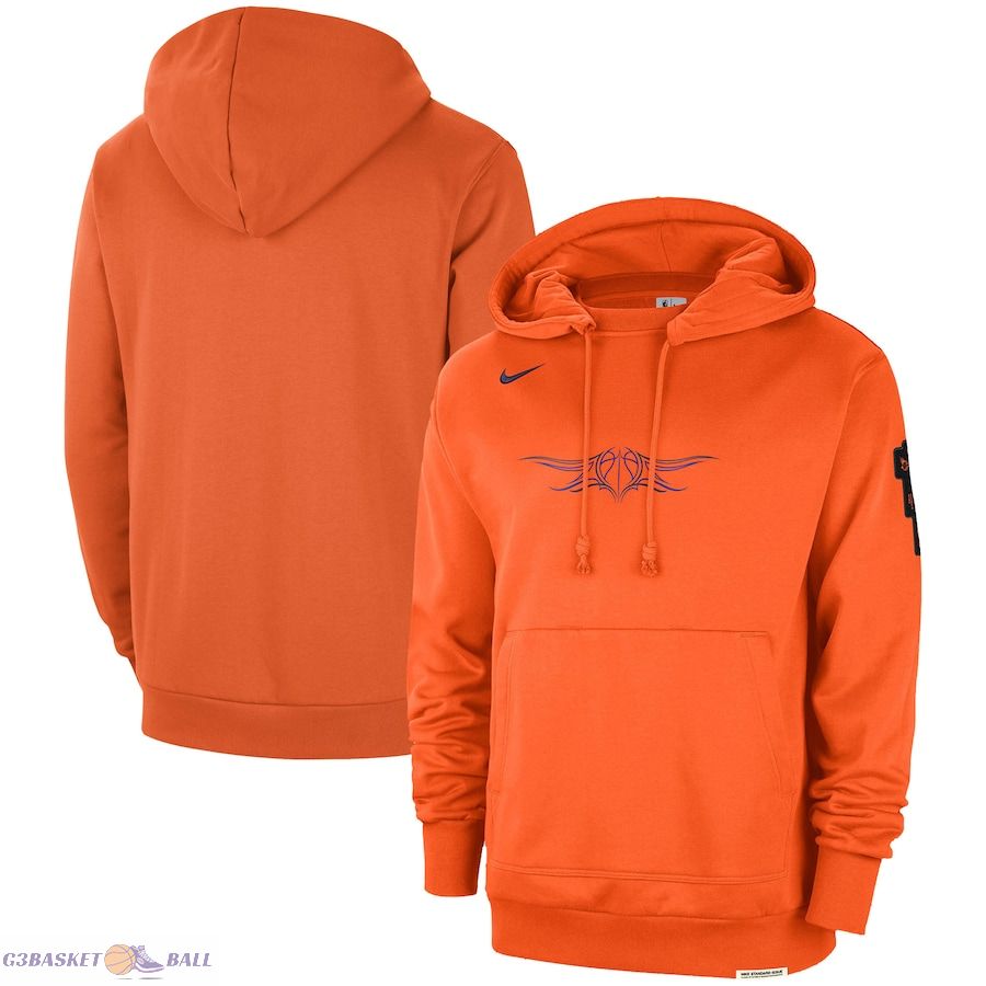 Men's Phoenix Suns Nike Orange 2023/24 City Edition Courtside Standard Issue Pullover Hoodie