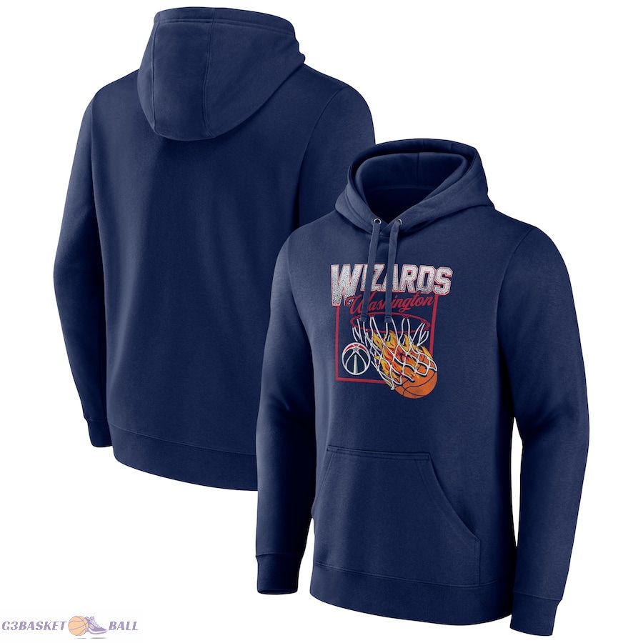 Men's Washington Wizards Navy Alley Oop Pullover Hoodie