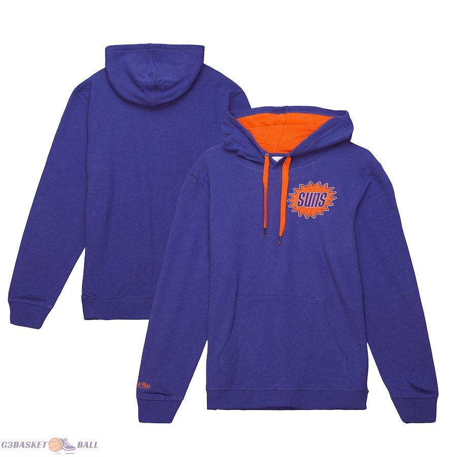 Men's Phoenix Suns Mitchell & Ness Purple Hardwood Classics Classic French Terry Pullover Hoodie