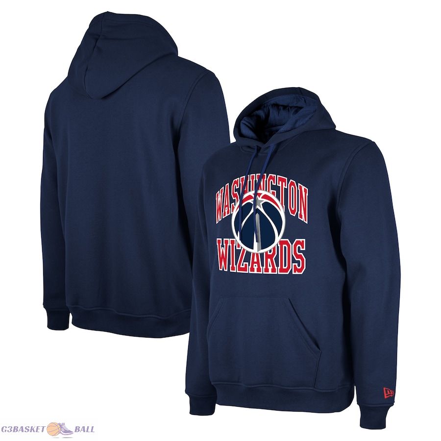 Unisex Washington Wizards New Era Navy 2023/24 Season Tip-Off Edition Pullover Hoodie