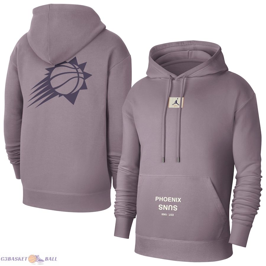 Men's Phoenix Suns Jordan Brand Purple Courtside Statement Edition Pullover Hoodie