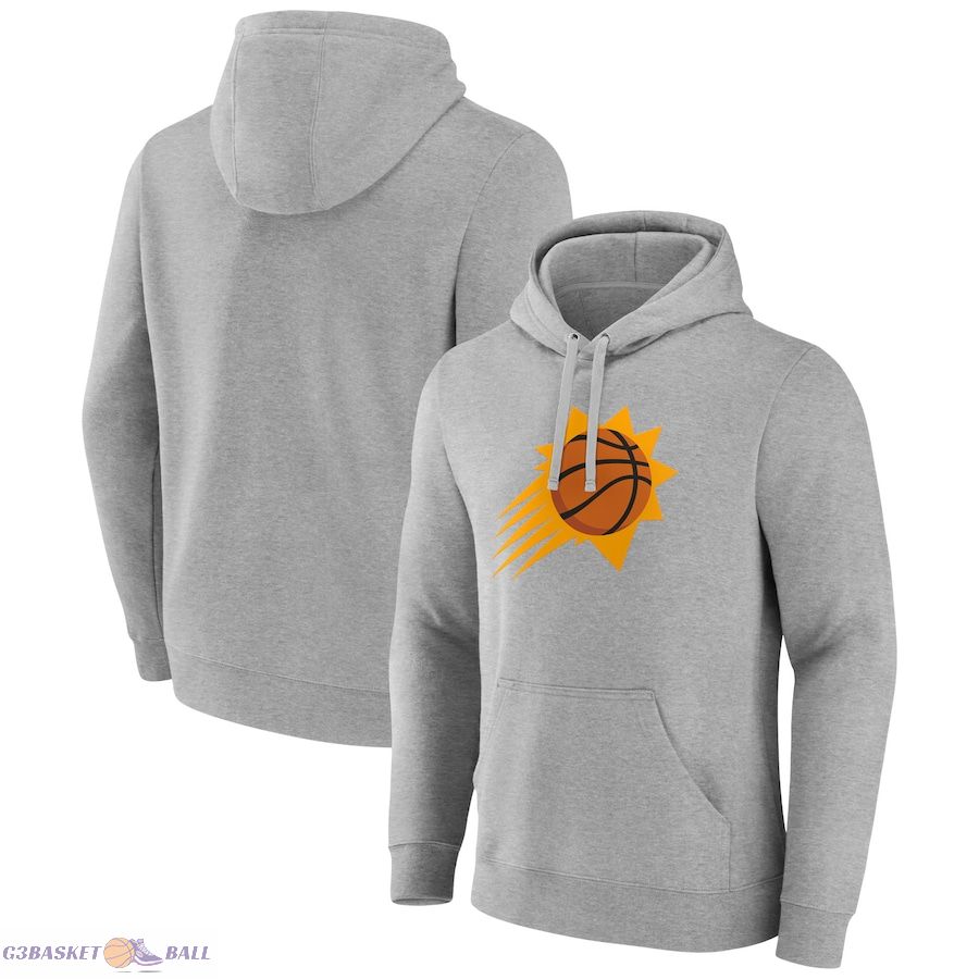 Men's Phoenix Suns Gray Alternate Logo Pullover Hoodie