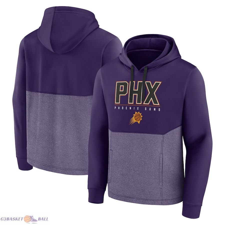 Men's Phoenix Suns Fanatics Purple Successful Tri-Blend Pullover Hoodie