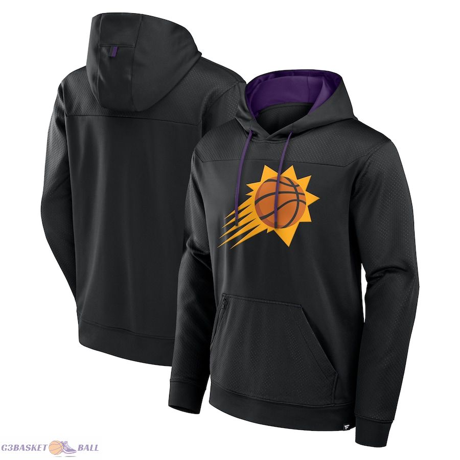 Men's Phoenix Suns Fanatics Black Reserve Defender Pullover Hoodie