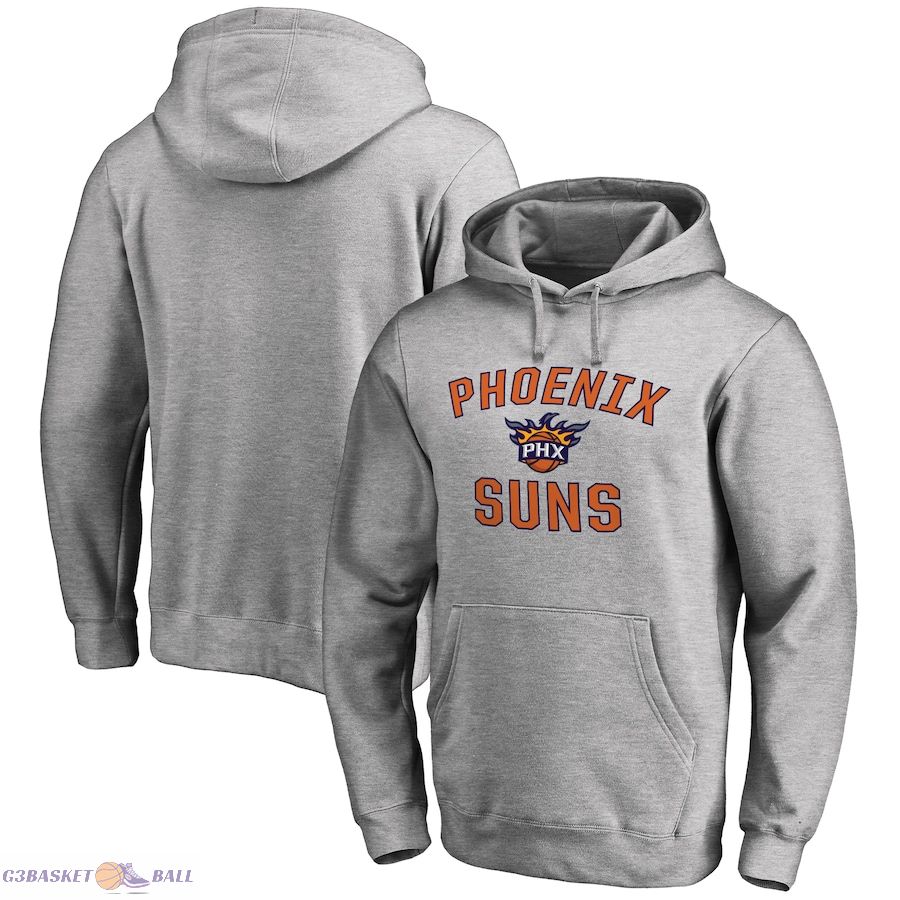 Men's Phoenix Suns Ash Victory Arch Pullover Hoodie