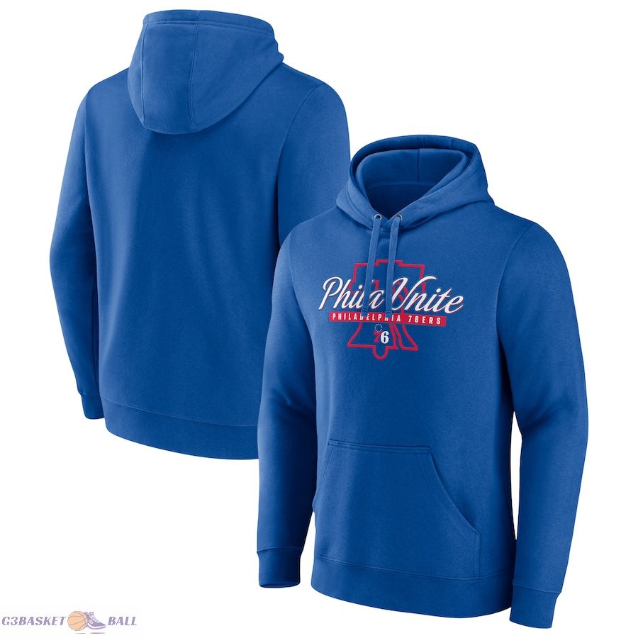 Men's Philadelphia 76ers Royal Tip-Off Pullover Hoodie