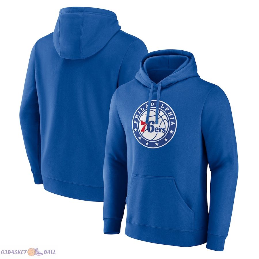 Men's Philadelphia 76ers Royal Alternate Logo Pullover Hoodie