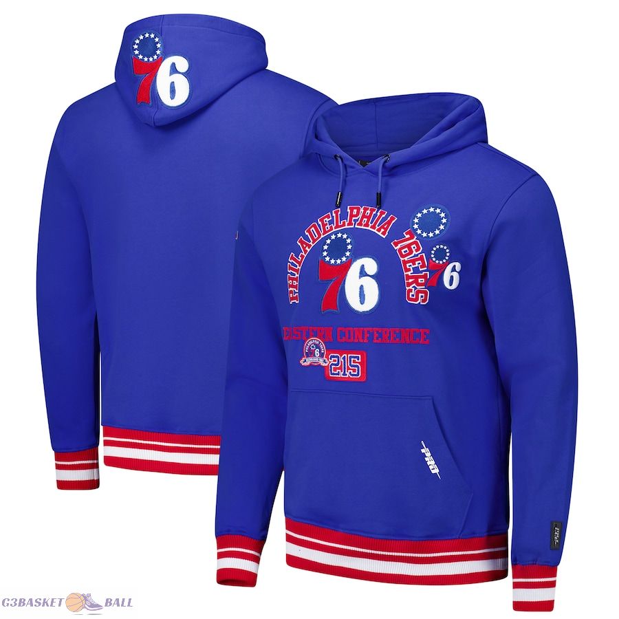 Men's Philadelphia 76ers Pro Standard Red Area Code Pullover Hoodie